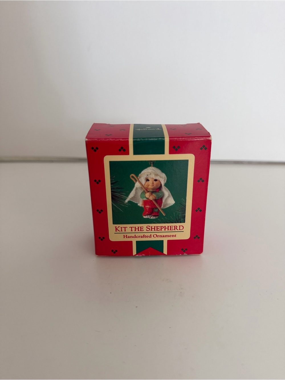 Hallmark Kit the Shepherd Ornament - Red, Green & White